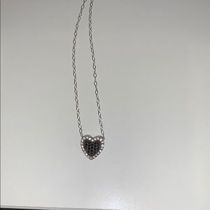 Black and White Diamond Necklace